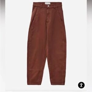 Everlane Utility Barrel Pant - Rosewood Size 6